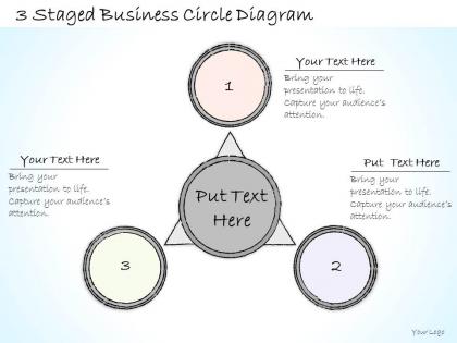 0714 business ppt diagram 3 staged business circle diagram powerpoint template