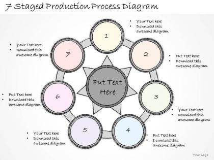 0714 business ppt diagram 7 staged production process diagram powerpoint template