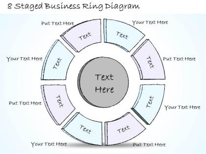 0714 business ppt diagram 8 staged business ring diagram powerpoint template
