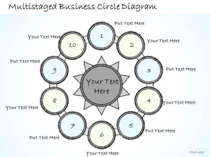 0714 business ppt diagram multistaged business circle diagram powerpoint template