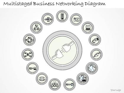 0714 business ppt diagram multistaged business networking diagram powerpoint template