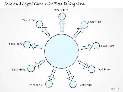 0714 business ppt diagram multistaged circular box diagram powerpoint template
