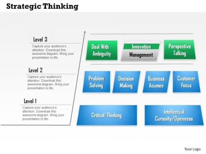 0714 strategic thinking powerpoint presentation slide template