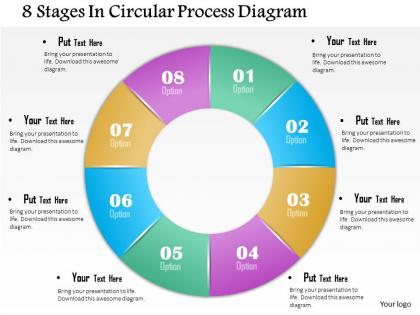 0814 business consulting diagram 8 stages in circular process diagram powerpoint slide template