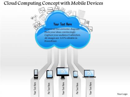 0814 cloud computing concept with mobile devices connected to public cloud ppt slides