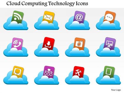 0814 cloud computing technology icons coming out of a cloud image ppt slides