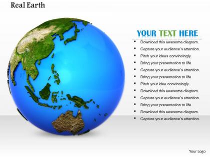 0814 glossy earth globe for green environment image graphics for powerpoint