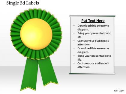 0814 green ribbon batch for championship graphic for powerpoint
