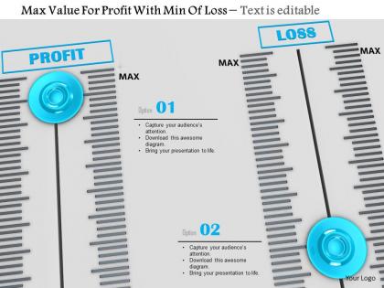 0814 max value for profit with min of loss image graphics for powerpoint