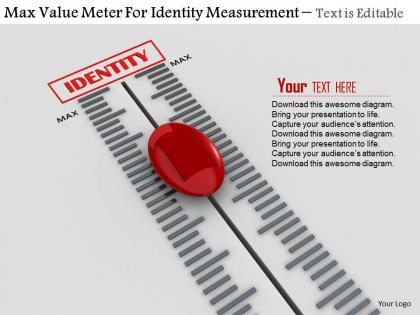 0814 max value meter for identity measurement image graphics for powerpoint