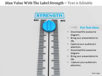 0814 measure strength with meter image graphics for powerpoint