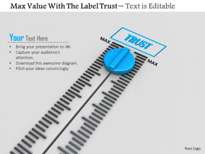 0814 meter for trust with maximum value image graphics for powerpoint