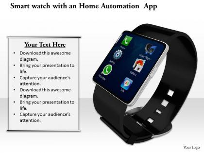 0814 multiple apps enabled smart watch image graphics for powerpoint