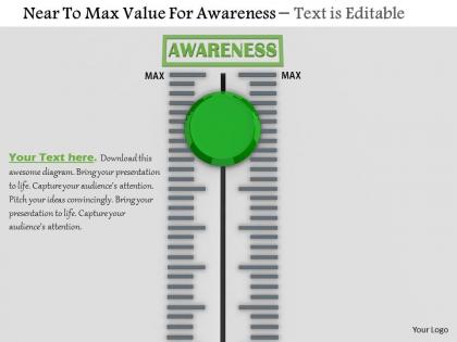 0814 near to max value for awareness image graphics for powerpoint