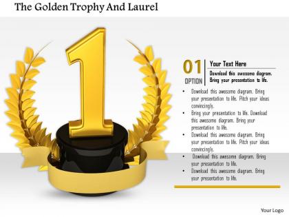 0814 number one position laurel for victory and success image graphics for powerpoint
