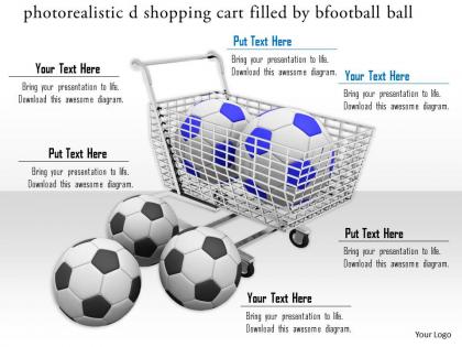 0814 shopping cart filled by footballs for shopping image graphics for powerpoint