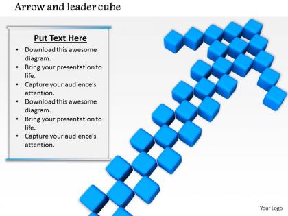 0914 arrow and cube stock photo image slide image graphics for powerpoint