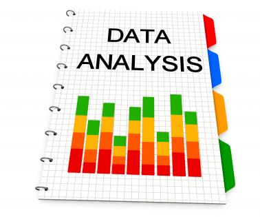 0914 bar graph for data analysis stock photo
