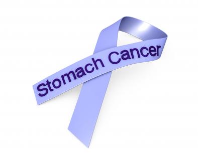 0914 blue ribbon for stomach cancer awareness stock photo