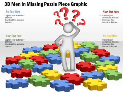 0914 business plan 3d men in missing puzzle piece graphic powerpoint template