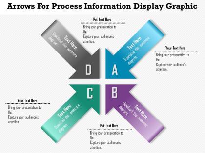0914 business plan arrows for process information display graphic powerpoint template