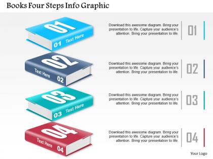 0914 business plan books four steps info graphic powerpoint presentation template