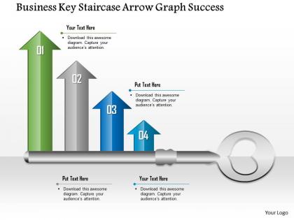 0914 business plan business key staircase arrow graph success powerpoint presentation template