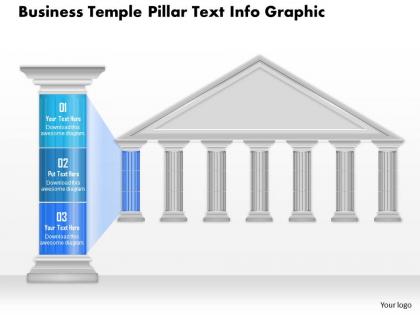 0914 business plan business temple pillar text info graphic powerpoint presentation template