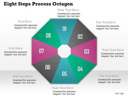 0914 business plan eight steps process octagon powerpoint template