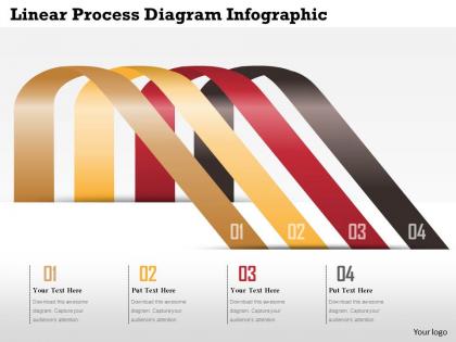 0914 business plan linear process diagram infographic image slide powerpoint template