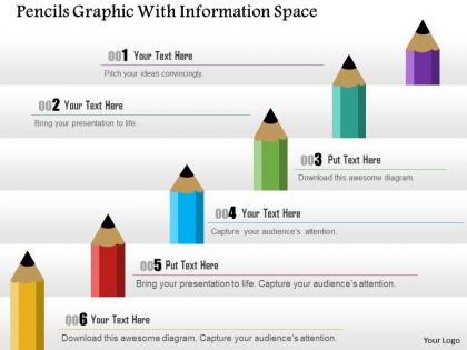 0914 business plan pencils graphic with information space image slide powerpoint template