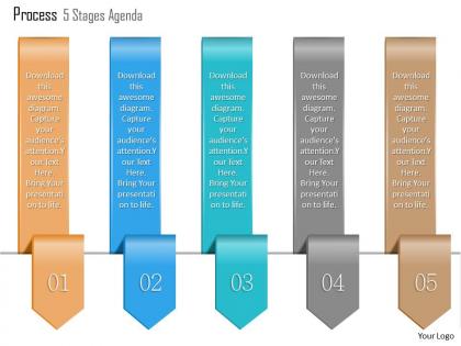 0914 business plan process 5 stages agenda info graphic diagram slide powerpoint presentation template