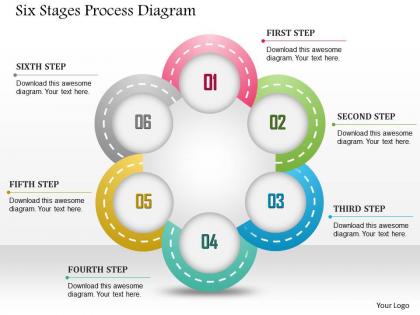 0914 business plan six stages process diagram powerpoint template