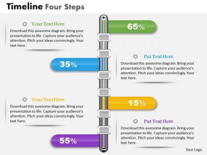 0914 business plan timeline four steps powerpoint presentation template