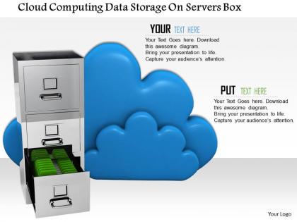 0914 clouds with file drawers for data storage image graphics for powerpoint