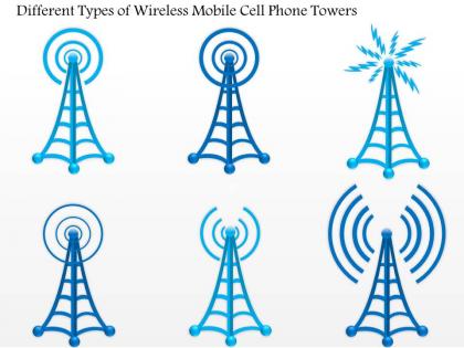 0914 different types of wireless mobile cell phone towers ppt slide