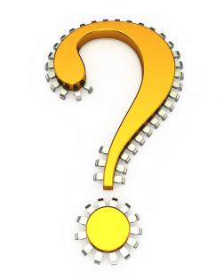 0914 graphics of question mark with silver border stock photo