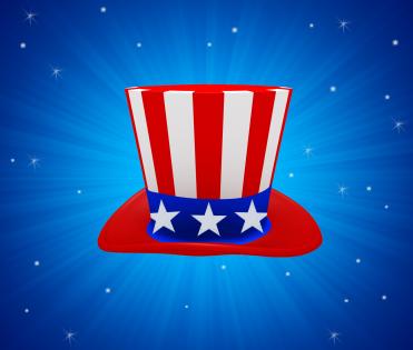 0914 hat with american flag theme nation graphic stock photo