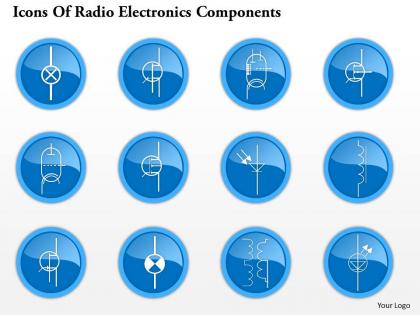 0914 icons of radio electronics components 3 ppt slide