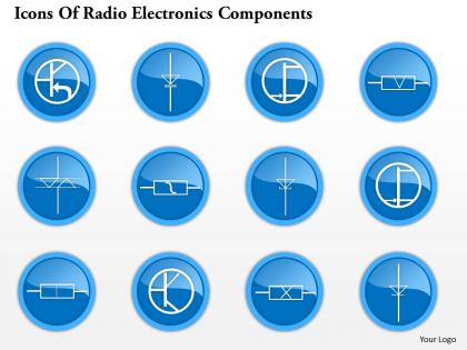 0914 icons of radio electronics components 6 ppt slide