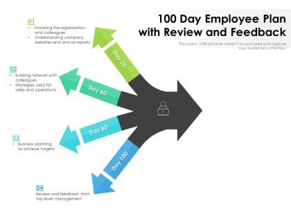 100 day employee plan with review and feedback