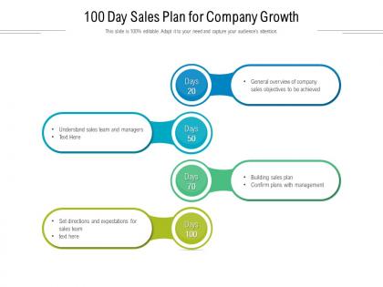 100 day sales plan for company growth