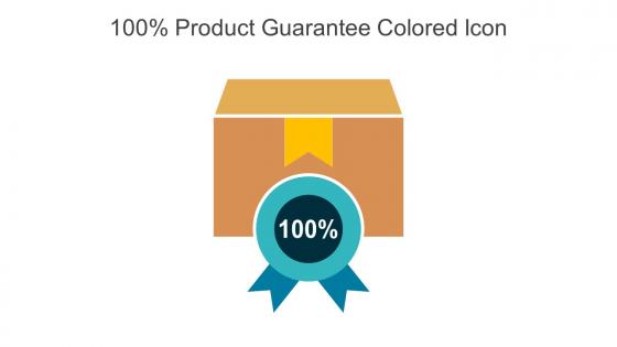 100 Percentage Product Guarantee Colored Icon In Powerpoint Pptx Png And Editable Eps Format