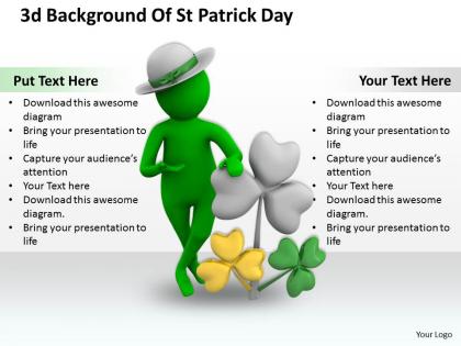 1013 3d background of st patrick day ppt graphics icons powerpoint