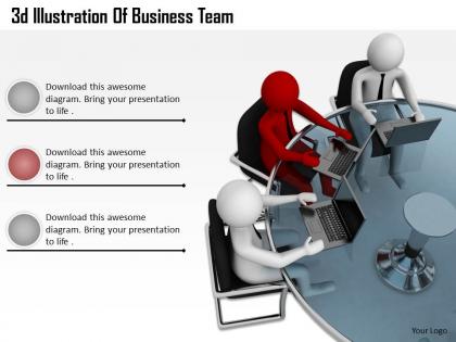 1013 3d illustration of business team ppt graphics icons powerpoint