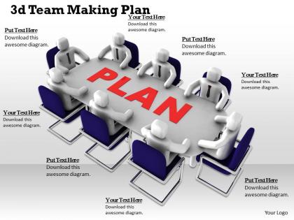 1013 3d team making plan ppt graphics icons powerpoint
