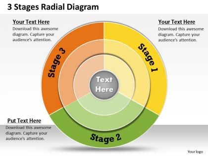 1013 busines ppt diagram 3 stages radial diagram powerpoint template