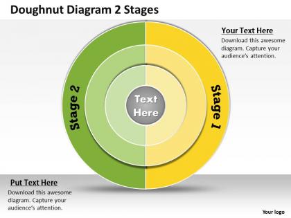 1013 busines ppt diagram doughnut diagram 2 stages powerpoint template