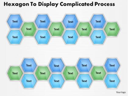 1013 busines ppt diagram hexagon to display complicated process powerpoint template