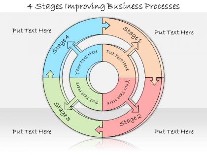 1013 business ppt diagram 4 stages improving business processes powerpoint template
